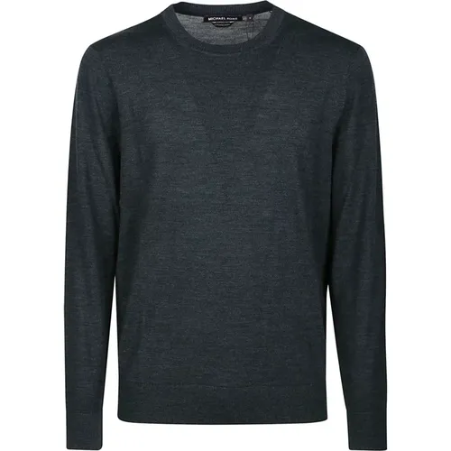 Stylischer Core Pullover,Blauer Merino Crew Sweatshirt Casual Stil - Michael Kors - Modalova