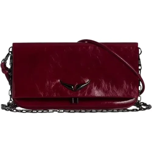 Rote Lederhandtasche Rock Eternal - Zadig & Voltaire - Modalova