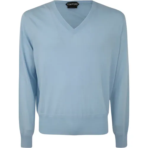 Sky V-Neck Sweater , male, Sizes: XL, 2XL - Tom Ford - Modalova