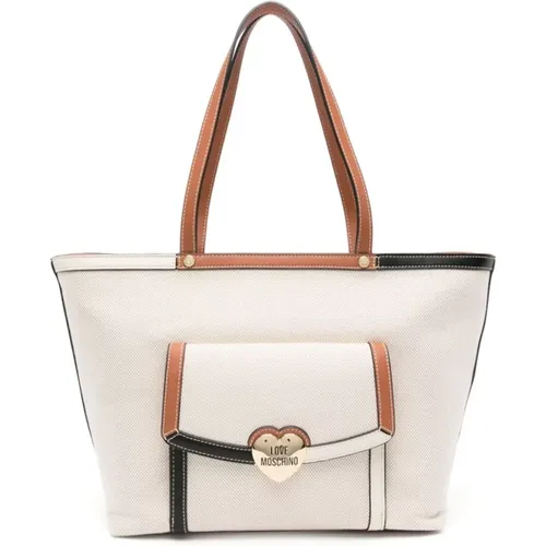 Natural Bags by , female, Sizes: ONE SIZE - Love Moschino - Modalova