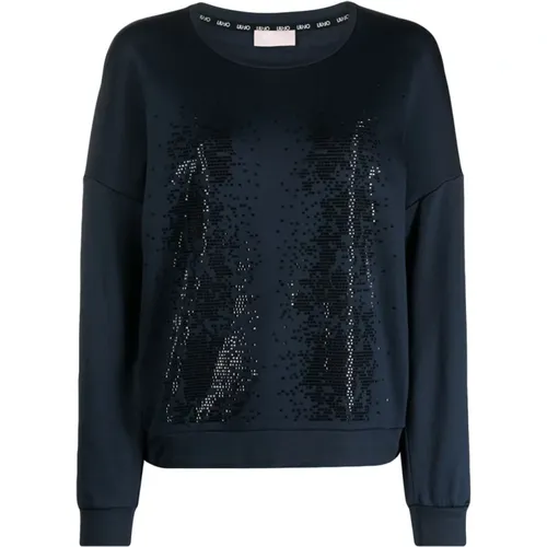 Blaue Baumwoll-Sweatshirt für Damen - Liu Jo - Modalova