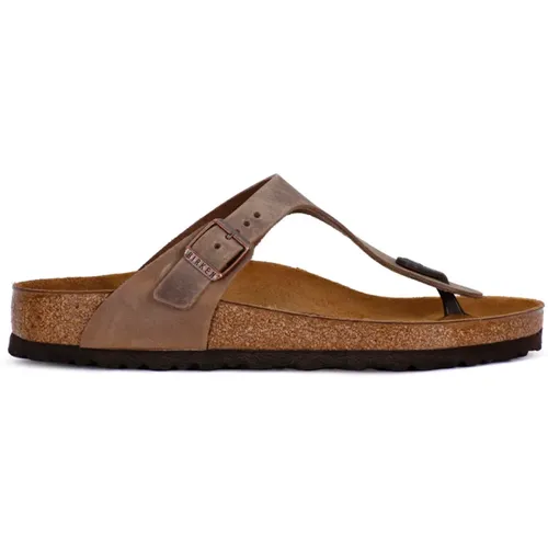 Gizeh Oiled Sandals , male, Sizes: 3 UK, 4 UK - Birkenstock - Modalova