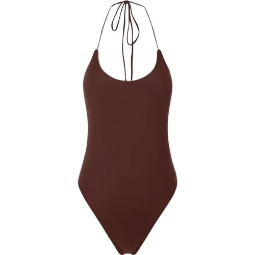 Brauner Monokini mit herausnehmbarer Polsterung , Damen, Größe: XL - Me-Fui - Modalova