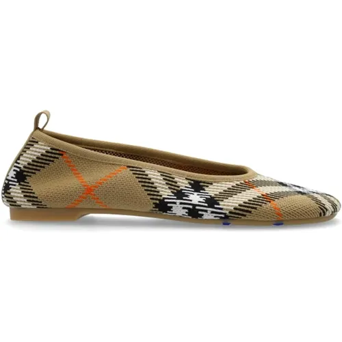 Ballet Flats Knit , Damen, Größe: 38 EU - Burberry - Modalova