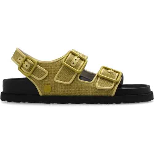 Sandalen Milano Raffia , Damen, Größe: 39 EU - Birkenstock - Modalova