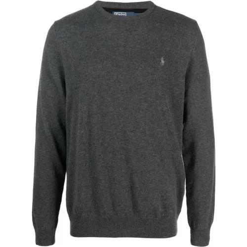 Grauer Pullover für Herren - Stilvoll und Bequem , Herren, Größe: 2XL - Ralph Lauren - Modalova