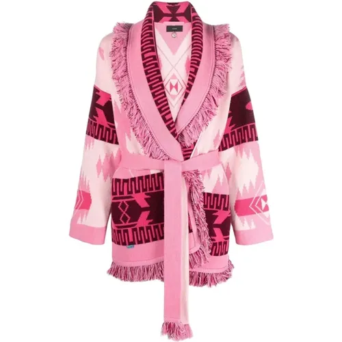 Icon jacquard cardigan sweet , female, Sizes: M, XS, S, L - Alanui - Modalova