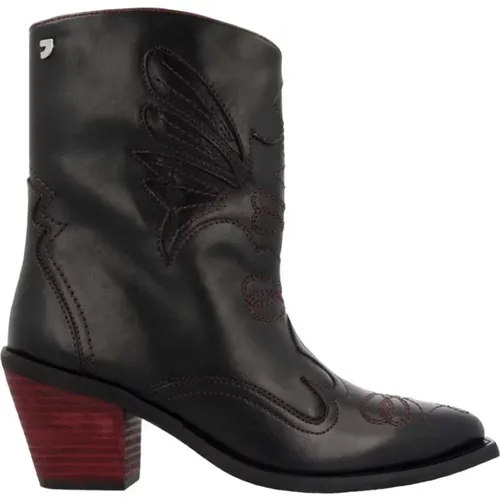 Schwarze Leder Cowboystiefel Damen - Gioseppo - Modalova