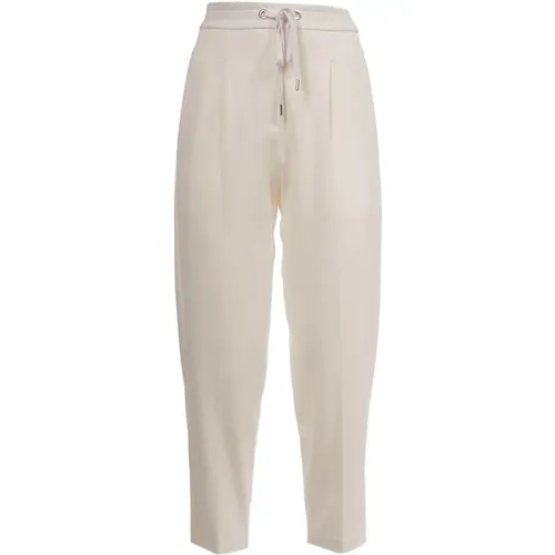 Elastic Waist Knit Pants , female, Sizes: 2XS, XS - Le Tricot Perugia - Modalova