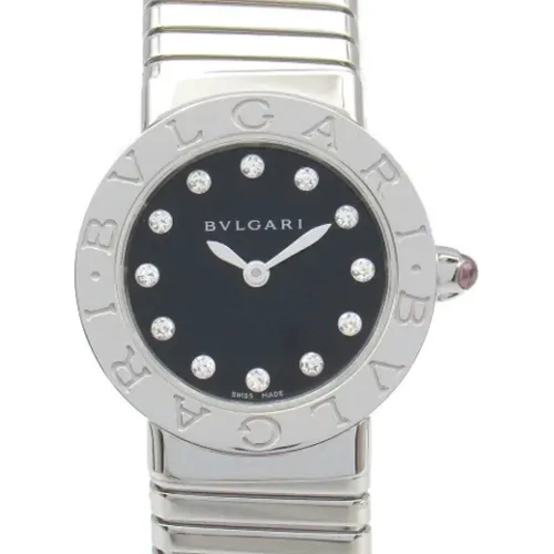 Pre-owned Stainless Steel watches , female, Sizes: ONE SIZE - Bvlgari Vintage - Modalova