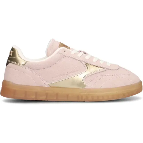 Rosa Wildleder Low-Top Sneakers Nixie , Damen, Größe: 37 EU - Scotch & Soda - Modalova