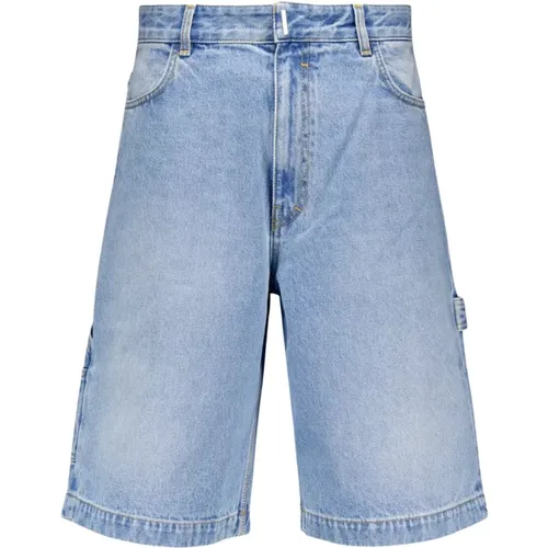 Carpenter Bermuda Shorts In Denim , male, Sizes: W33 - Givenchy - Modalova