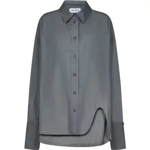 Grey Classic Collar Shirt , female, Sizes: 2XS - The Attico - Modalova