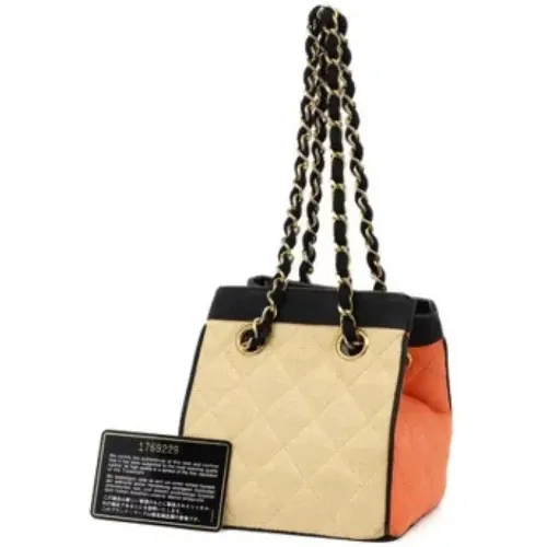Vintage Shopping Bag , female, Sizes: ONE SIZE - Chanel Vintage - Modalova