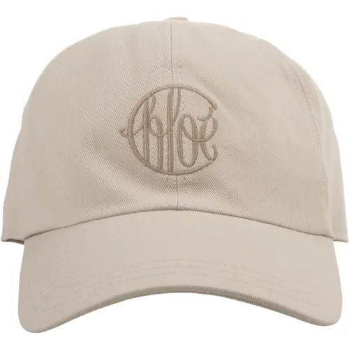 Baseball Hat Cement Beige , female, Sizes: S - Chloé - Modalova