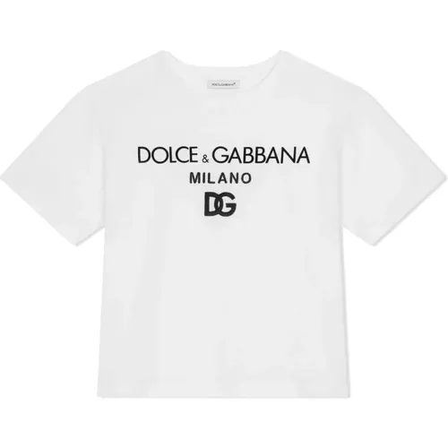 Optisches Weißes T-Shirt,Schwarzes T-Shirt - Dolce & Gabbana - Modalova