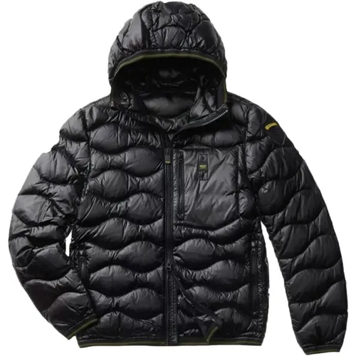 Quilted Wave Coat , male, Sizes: XL, 2XL - Blauer - Modalova