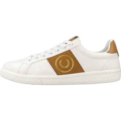 Leder Sneakers für Stilvolle Männer , Herren, Größe: 43 EU - Fred Perry - Modalova