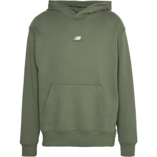 Athletics Remastered Graphic French Terry Hoodie , male, Sizes: XL - New Balance - Modalova