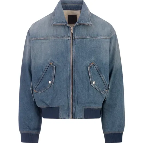 Blaue Denim-Bomberjacke Givenchy - Givenchy - Modalova