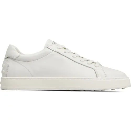 Leather Sneakers with Stud Detail , male, Sizes: 10 UK, 12 UK, 8 UK, 8 1/2 UK - TOD'S - Modalova