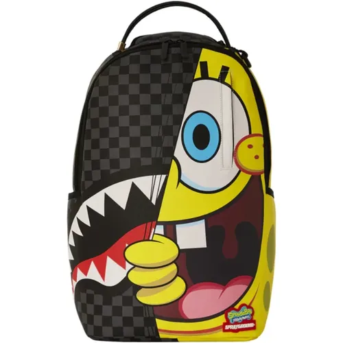 Spongebob Checkered Backpack , unisex, Sizes: ONE SIZE - Sprayground - Modalova