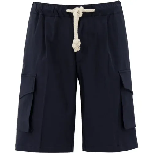 Men Clothing Shorts Marine Ss23 , male, Sizes: L, XL, 2XL - Doppiaa - Modalova