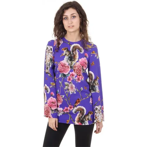 Bluse mit Blumenmuster - Dolce & Gabbana - Modalova