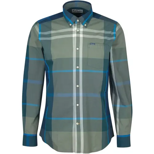 Tailored Shirt in Kielder Blue Tartan , male, Sizes: L, XL, M, 2XL - Barbour - Modalova