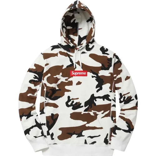 Limited Edition Camo Hooded Sweatshirt , male, Sizes: L, M, XL, S - Supreme - Modalova