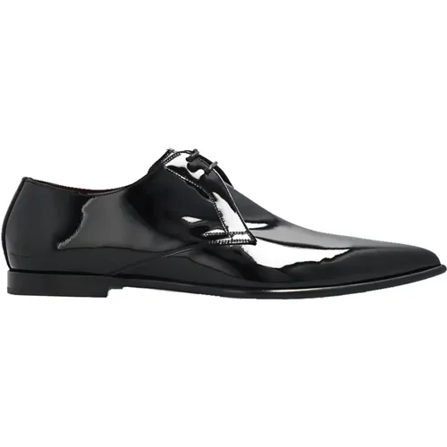 Leather Pointed Toe Loafers , male, Sizes: 5 UK, 7 UK - Dolce & Gabbana - Modalova