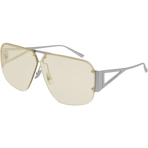 Silver/ Sunglasses , unisex, Sizes: 67 MM - Bottega Veneta - Modalova