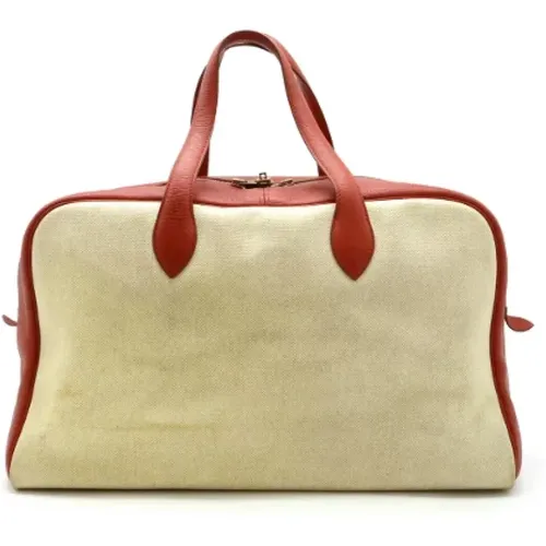 Pre-owned Canvas travel-bags , female, Sizes: ONE SIZE - Hermès Vintage - Modalova