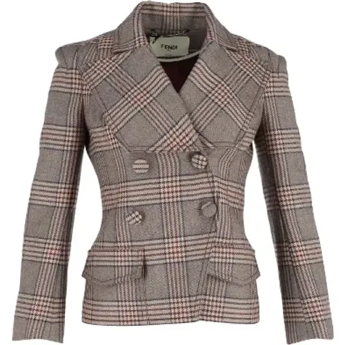 Pre-owned Wool outerwear , female, Sizes: L - Fendi Vintage - Modalova