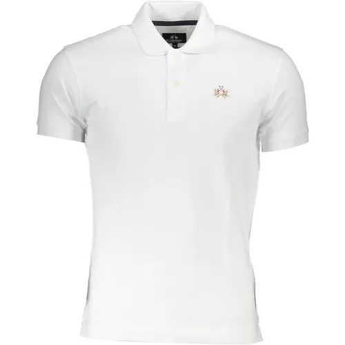 Elegant Slim Fit Polo with Embroidery Detail , male, Sizes: L, 3XL, XL, 2XL, M - LA MARTINA - Modalova