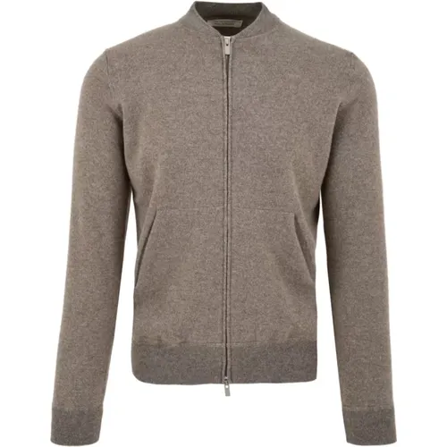 Dove Grey Sweaters for Men , male, Sizes: M, XL, 2XL, L - Filippo De Laurentiis - Modalova