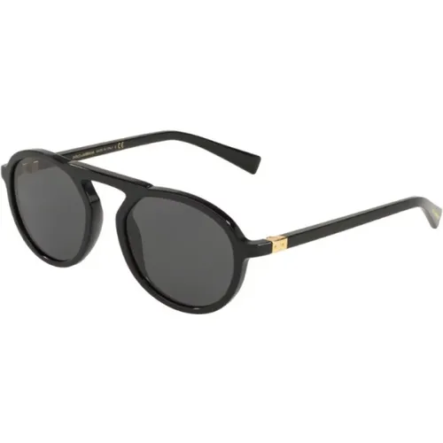 Schwarze Sonnenbrille 4351 Sole - Dolce & Gabbana - Modalova