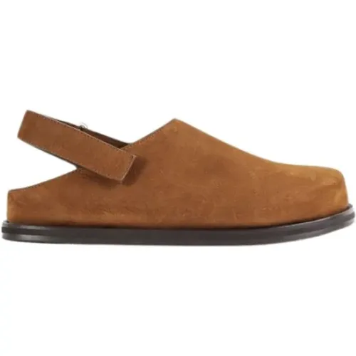 Suede Mules Straps Rounded Toe , male, Sizes: 7 UK, 8 UK, 6 UK, 9 UK, 10 UK - Studio Nicholson - Modalova