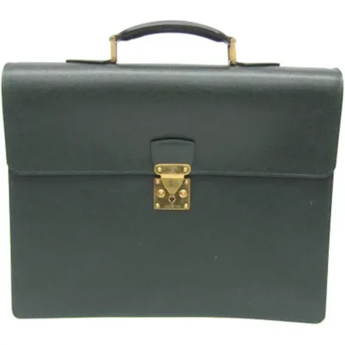 Pre-owned Leather briefcases , male, Sizes: ONE SIZE - Louis Vuitton Vintage - Modalova