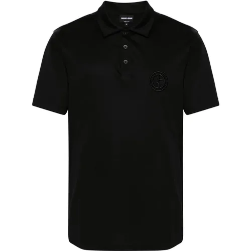 Elegant Short Sleeve Polo Shirt , male, Sizes: 2XL, L, 3XL, M, 5XL - Giorgio Armani - Modalova