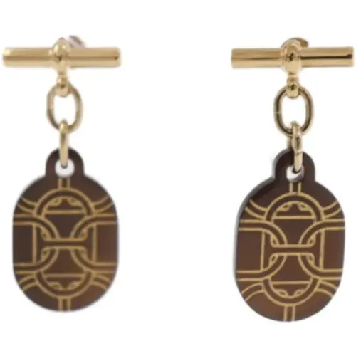 Pre-owned Fabric earrings , female, Sizes: ONE SIZE - Hermès Vintage - Modalova