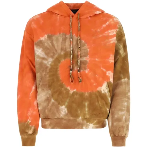 Stretch-Baumwoll-Tie-Dye-Traum-Sweatshirt , Herren, Größe: M - Alanui - Modalova