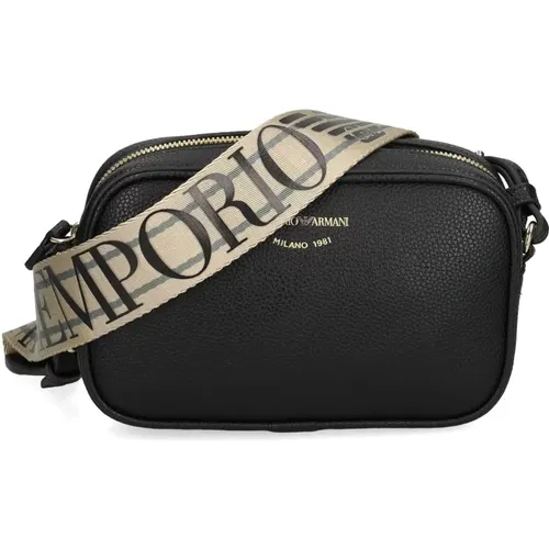 Veganer Leder Hammer Textur Logo Tasche - Emporio Armani - Modalova