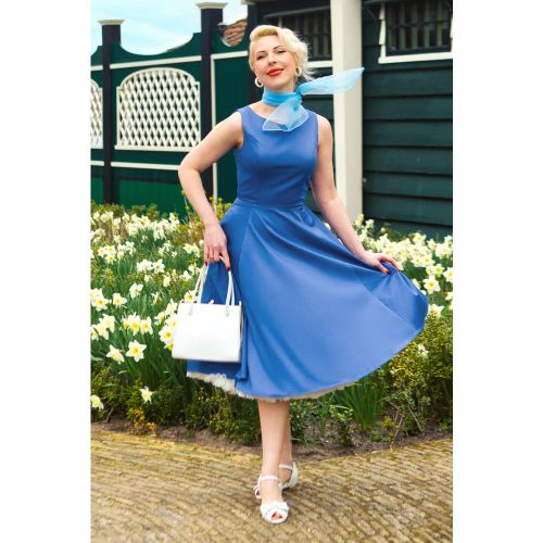 Robe évasée Adriana en olympique - topvintage boutique collection - Modalova