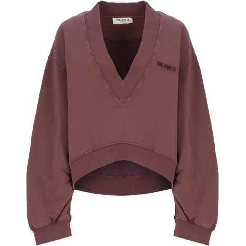 Bordeaux Cotton Sweatshirt - Größe 42 - The Attico - Modalova