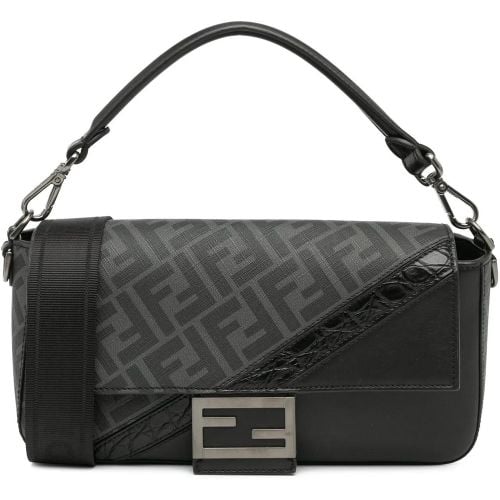 Shopper - Zucca Coated Canvas And Calfskin Baguette Satchel - Gr. unisize - in - für Damen - Fendi - Modalova