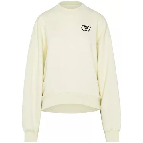 Cream Cotton Sweatshirt - Größe L - multi - Off-White - Modalova
