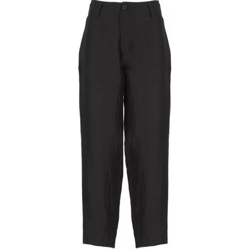 Ramie Blend Pants - Größe S - black - Yohji Yamamoto - Modalova