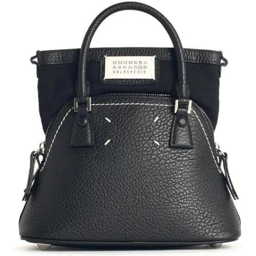 Shopper - Micro '5Ac' Black Leather Bag - Gr. unisize - in - für Damen - Maison Margiela - Modalova