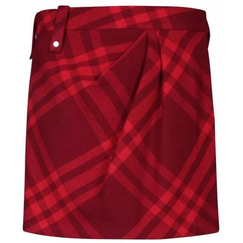 Red Wool Skirt - Größe 4 - red - Burberry - Modalova